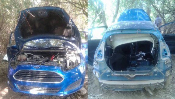 Le robaron el auto cuando salía de su casa y lo encontraron desmantelado en una toma 