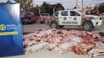 los atraparon con mas de 1600 kilos de carne: su destino era catriel