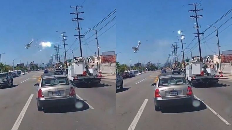 La avioneta, un Cessna 172S Skyhawk SP, había despegado minutos antes desde el aeropuerto Whiteman, en California.