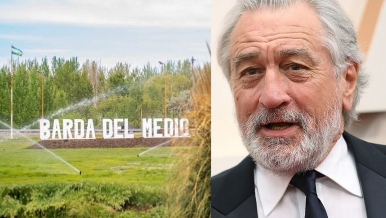 La campaña de Barda del Medio para lograr la visita de Robert De Niro