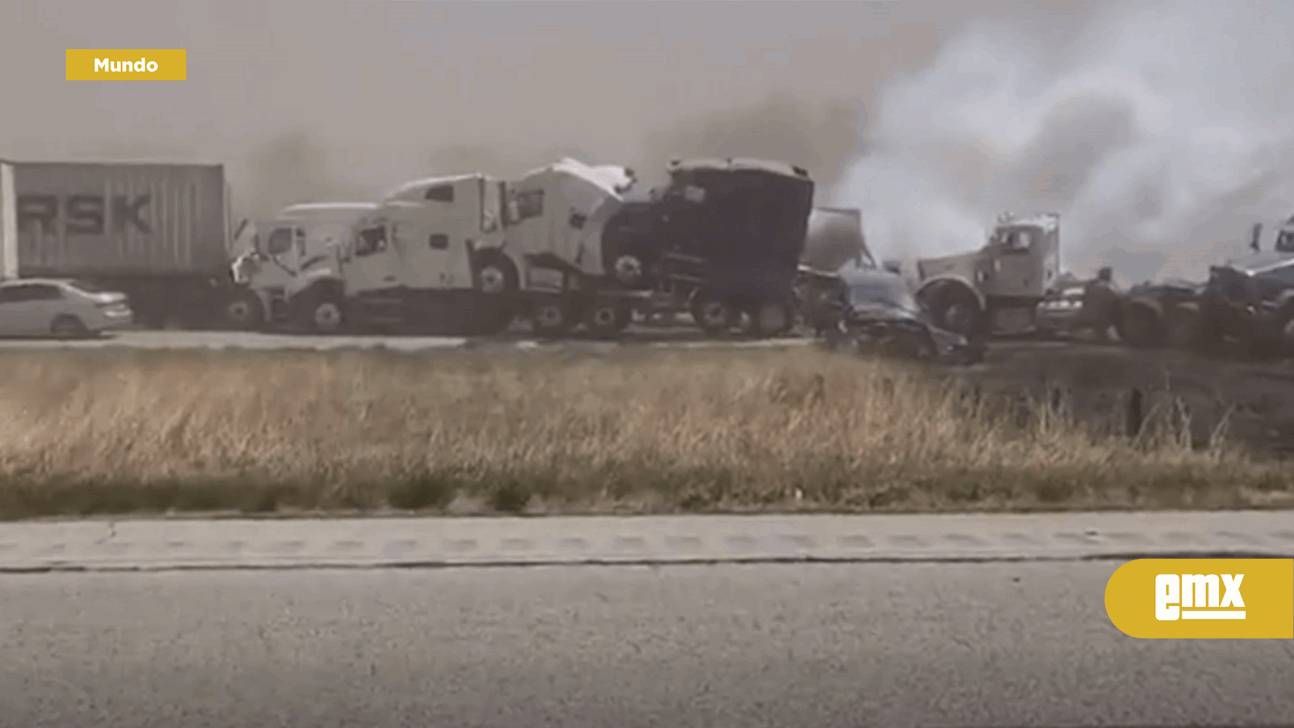 Tormenta de polvo provocó un choque de más de 90 autos: muertos y heridos