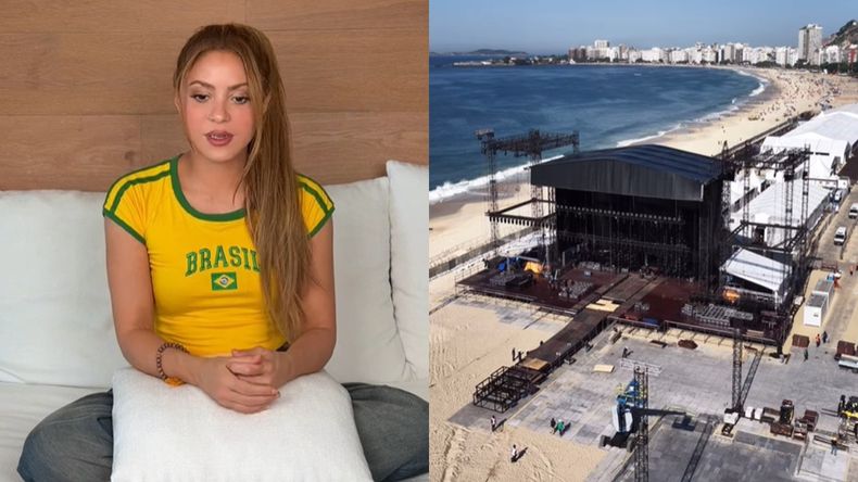 Un operario murió aplastado mientras montaba el escenario del recital de Shakira en Río de Janeiro