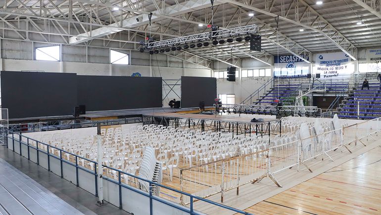 Así se prepara el Estadio Municipal para la visita de Sergio Massa