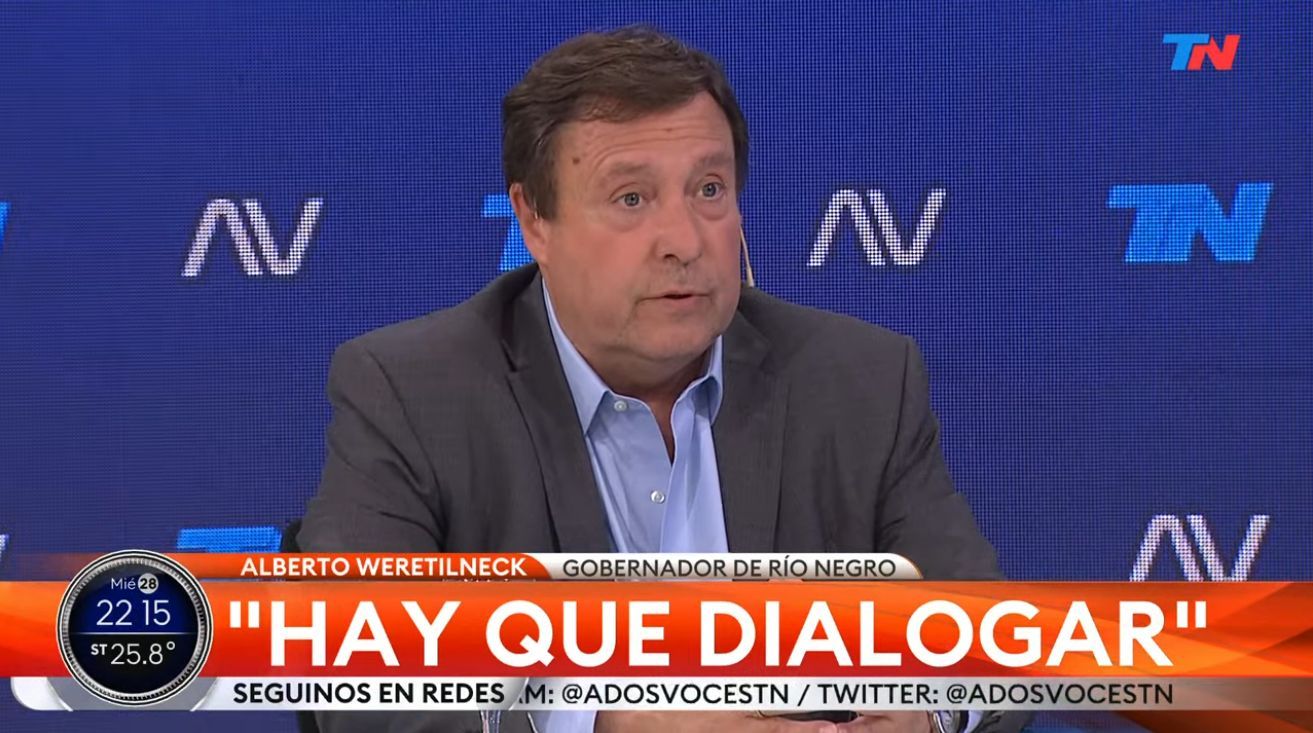 Alberto Weretilneck, al frente del reclamo de las provincias.&nbsp;