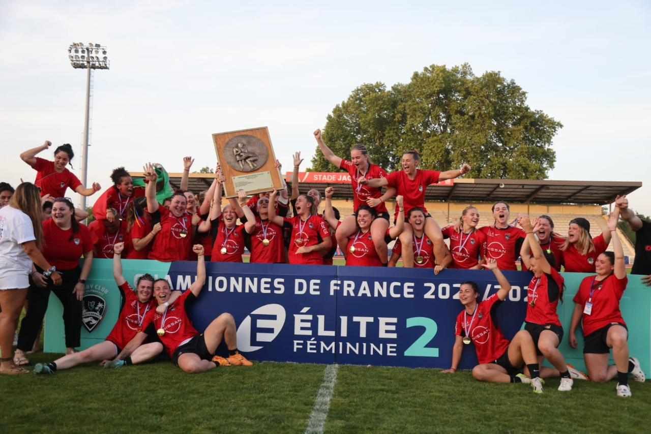 Micaela Pallero, formada en Marabunta, logró el ascenso a a primera división del rugby de Francia.