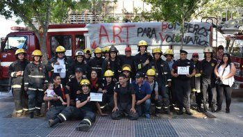 Los bomberos cipoleños se habían sumado al reclamo nacional.