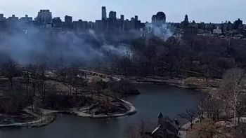 se incendio el central park de nueva york y aseguraron que el fuego fue intencional