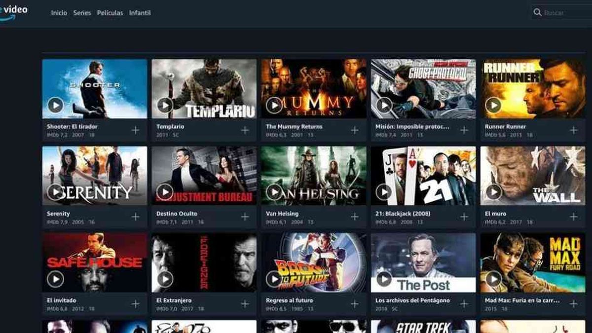 Amazon prime video store lista de series