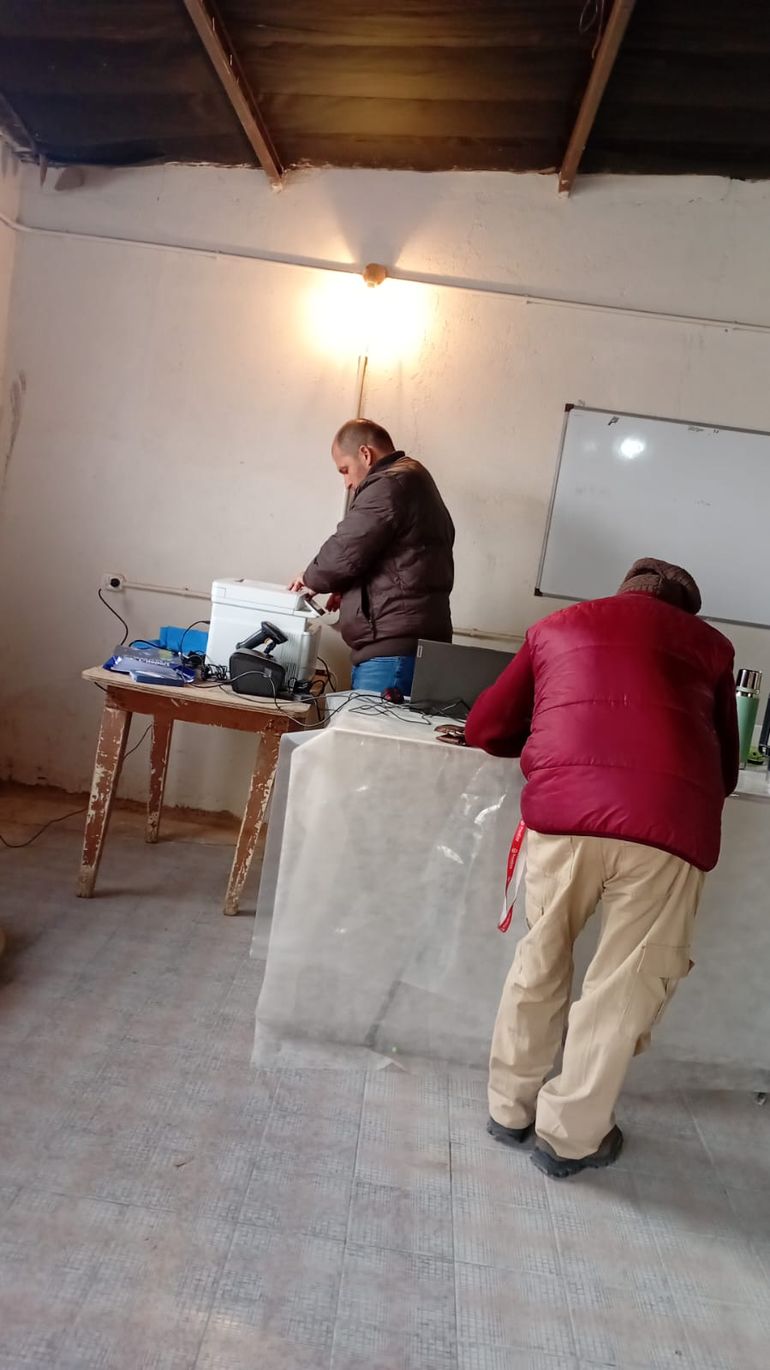 La oficina Móvil en el Barrio Anai Mapu