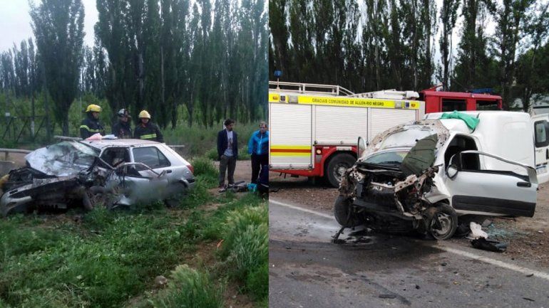 Murió un hombre en un violento accidente sobre la Ruta 22