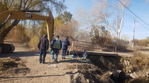 Avanzan a buen ritmo las obras sobre uno de los puentes de Isla Jordán.