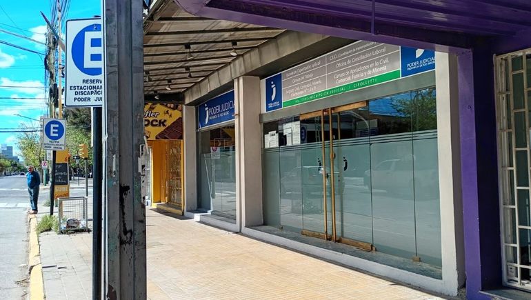 La oficina judicial ubicada en pleno centro de Cipolletti
