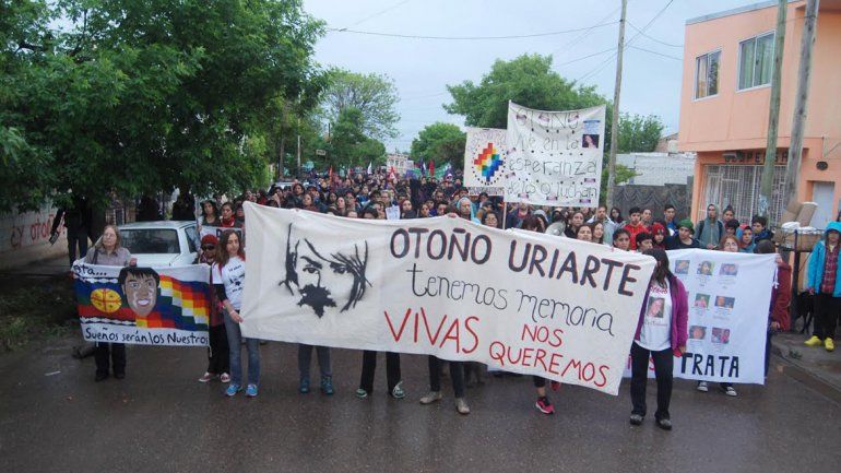 Marcharon a 10 años del secuestro y femicidio de Otoño Uriarte