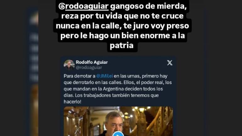 Rodolfo Aguiar, líder de ATE, denunció amenazas de muerte
