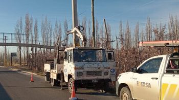 Edersa restituyó el servicio en la zona afectada por el robo de cables.