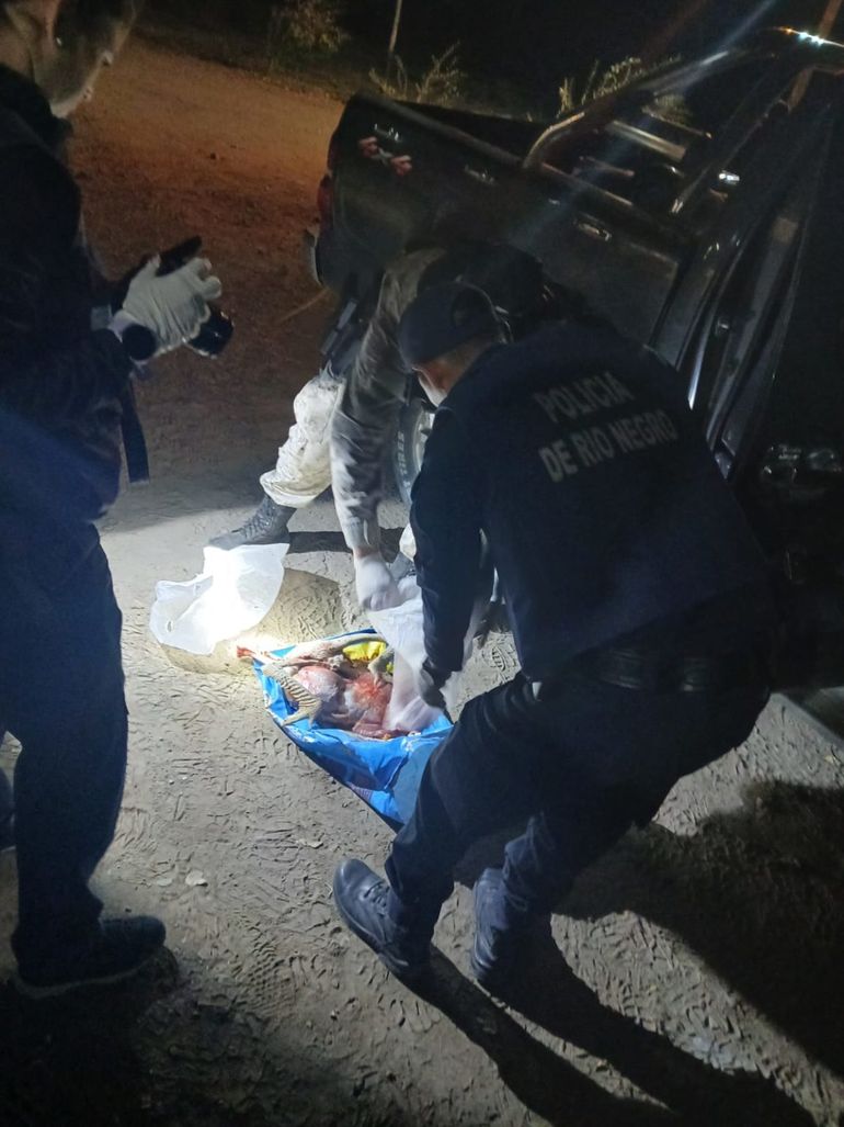 Los individuos fueron interceptados a 120 kilómetros del puesto de la Policía Rural.