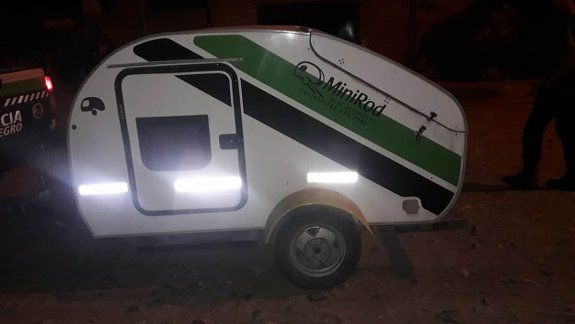 Encontraron la casilla rodante que robaron de un estacionamiento