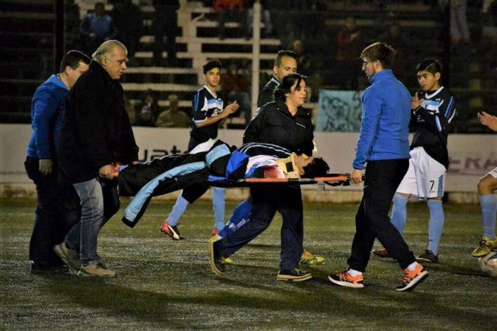 El joven sufrió una herida en un partido en La Visera.