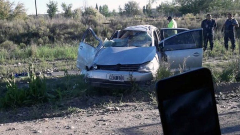 Un cipoleño herido luego de volcar  en la Ruta Chica
