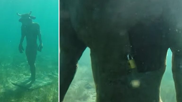 Telenoche llegó al minotauro del Mari Menuco y crece el misterio: ¿Qué esconde en su corazón?