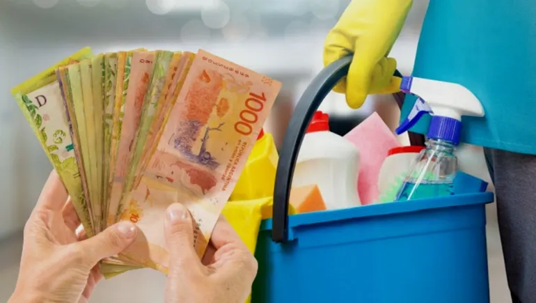 La hora de limpieza cuesta 2.992 pesos –con retiro- y 3.229 pesos –sin retiro- en julio de 2025. La hora de limpieza cuesta 2.992 pesos –con retiro- y 3.229 pesos –sin retiro- en julio de 2025.