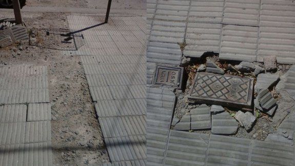 Una mujer se cayó por una obra no terminada de Aguas Rionegrinas