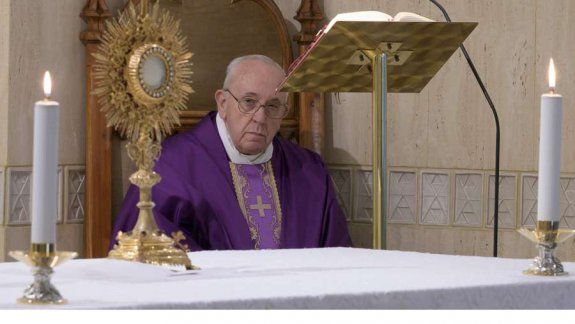 La misa&nbsp;se realiz&oacute; en la Casa Santa Marta.