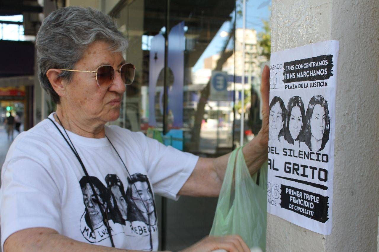 Ofelia Villar encabezará el reclamo de justicia, a 26 años del femicidio de las tres jóvenes cipoleñas. FotoÑ gentileza.