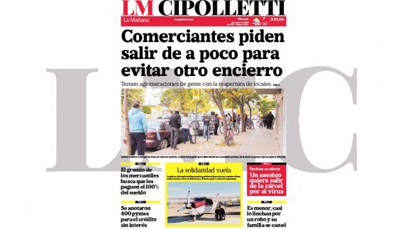 la edicion impresa de lm cipolletti de hoy