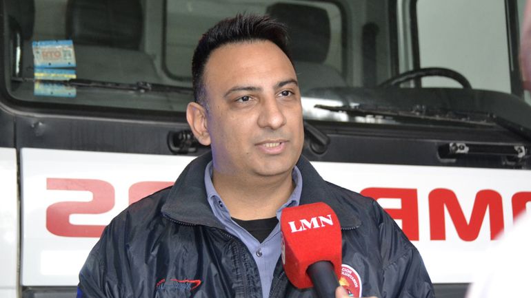 Gonzalo Cardozo, jefe a cargo de los Bomberos Voluntarios de Cipolletti. Gonzalo Cardozo, jefe a cargo de los Bomberos Voluntarios de Cipolletti.