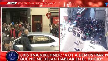 cristina llego al congreso para hablar tras el pedido de condena