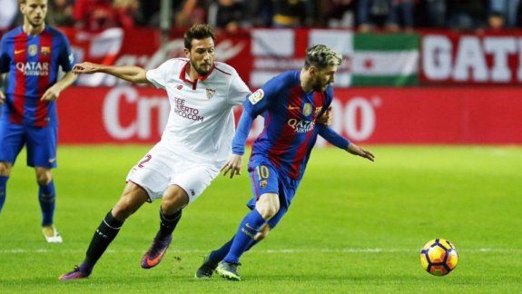 Messi la rompió frente al Sevilla.