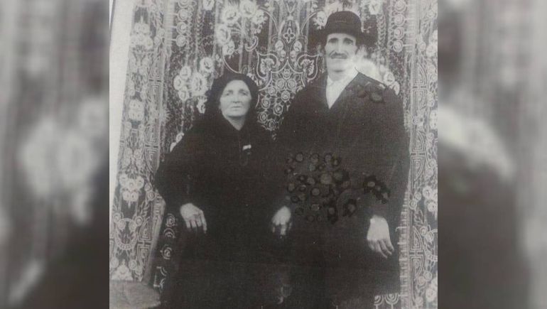 Doménico Calimán y Doménica Celant padres de María Calimán que nunca vinieron a América. Gentileza familia Fernández-Santarelli.