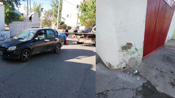 insolito: una conductora borracha se estrello contra un cuartel de bomberos