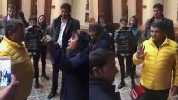 Escándalo en el Congreso: militante cipoleña ubicó al polémico diputado Alfredo Olmedo