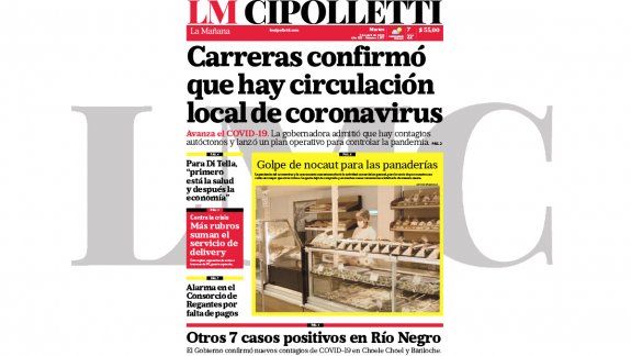 la edicion impresa de lm cipolletti de hoy