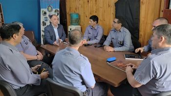 el ministro de seguridad llego a cipolletti para respaldar la labor policial en la ciudad