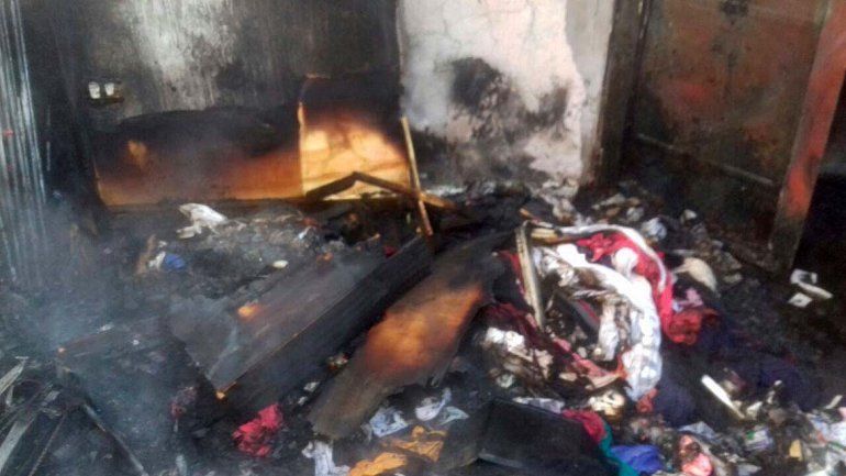 Toma Los Sauces: perdieron todo por un incendio y piden ayuda