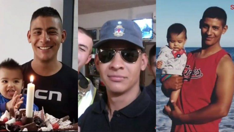 Los conmovedores videos de despedida al policía Emiliano Amaya tras su muerte