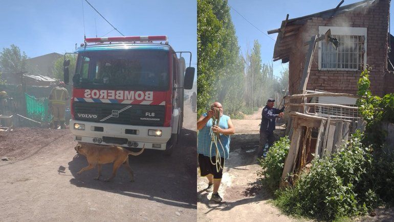 Se prendió fuego una vivienda en el barrio Obrero A y la familia lo perdió todo