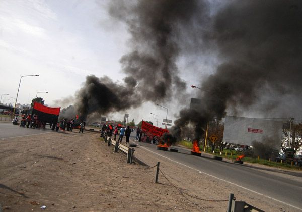 Protesta de la Agrupación Darío Santillán