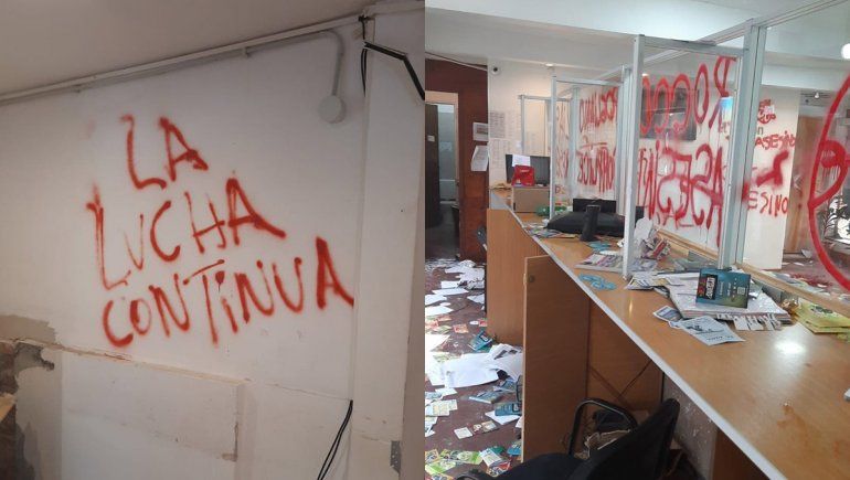 Dos acusadas por los destrozos en la oficina de turismo de El Bolsón