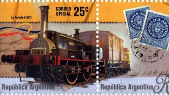 El mágico recorrido a través de estampillas de la historia de los trenes argentinos