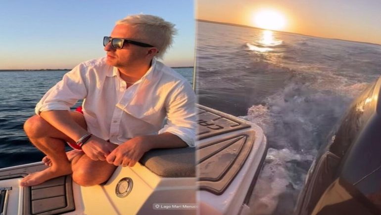 Ángel de Brito, de vacaciones en la región: las imágenesa puro sol y relax
