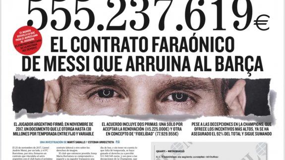 Escándalo: diario español revela contrato faraónico de Messi que arruina al Barca