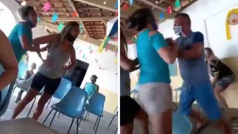 Twitter: fue a vacunarse con la amante y se encontró a la esposa.
