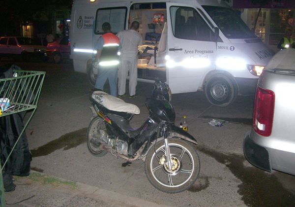 Un violento choque entre dos motos