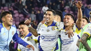 Ángel Di María, campeón con Rosario Central