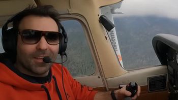Ezequiel Parodi, piloto rescatado en la Comarca Andina de Chubut