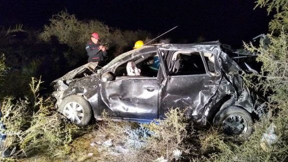 Una familia de Oro se salvó de milagro tras un vuelco